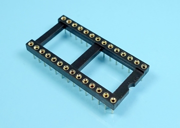 LICS254R060XX(N) - 2.54mm Machined Pin IC Socket (0.6 inch Wide) - LAI HENG TECHNOLOGY LTD.