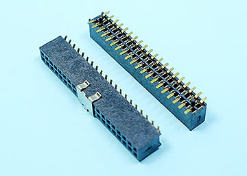LPCB127BTG X -5.1-2xXX-P - 1.27mm Female Header H:4.3 W:3.0 SMT Type Dual Row With Pegs - LAI HENG TECHNOLOGY LTD.