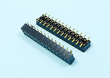 LPCB127DTG X- 4.5-2xXX-P - 1.27mm Female Pin Header H:2.0 W:3.0 SMT Type Dual Row With Pegs - LAI HENG TECHNOLOGY LTD.